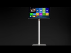 फर्श पर खड़े एलसीडी डिस्प्ले